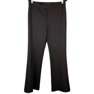 Ralph Lauren Black Label Women's Brown Wool Blend Trousers Size 8 EUC Cuffed Hem